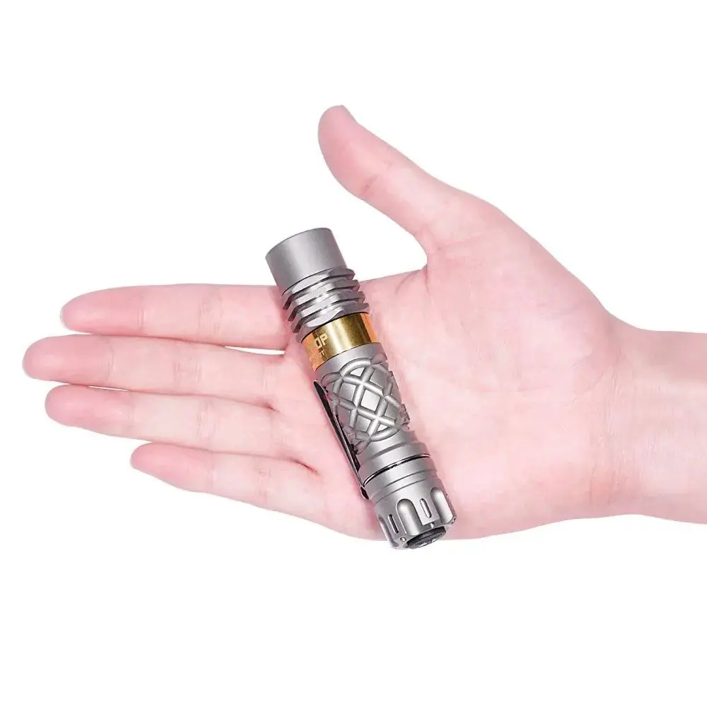 Lumintop Antman титановый 700 метров мини белый фонарик 14500 ячеек lep фонарь