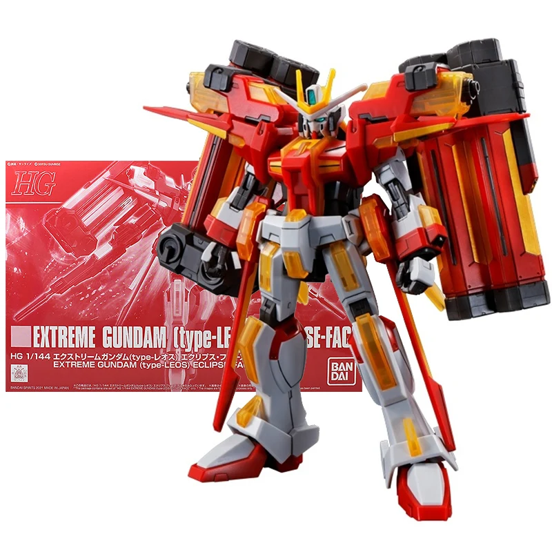 

Bandai Genuine Gundam Model Kit Anime Figure HG 1/144 Extreme Leos Eclipse Face Gunpla Anime Action Figure Toys for Children