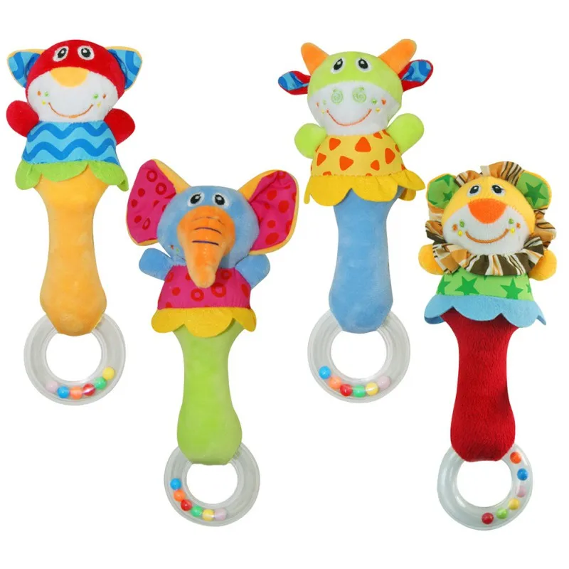 

Baby Lathe Hanging Ring Animal Rattle Crib Hanging Baby Stroller Hanging Toys Teethers Stuffed Doll 2021 Baby Toy
