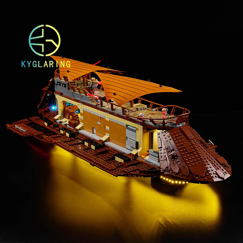 Фото Комплект светодиодных фонарей для # 75397 Модель паруса Jabba's Barge Набор игрушек «сделай сам» в комплект не входят строительные блоки №1