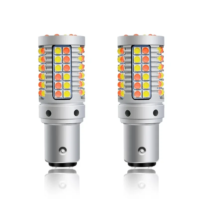 Veclumin автомобильный фонарь 2 цвета сигнал поворота лампа заднего хода 3157 1157 T20 3030