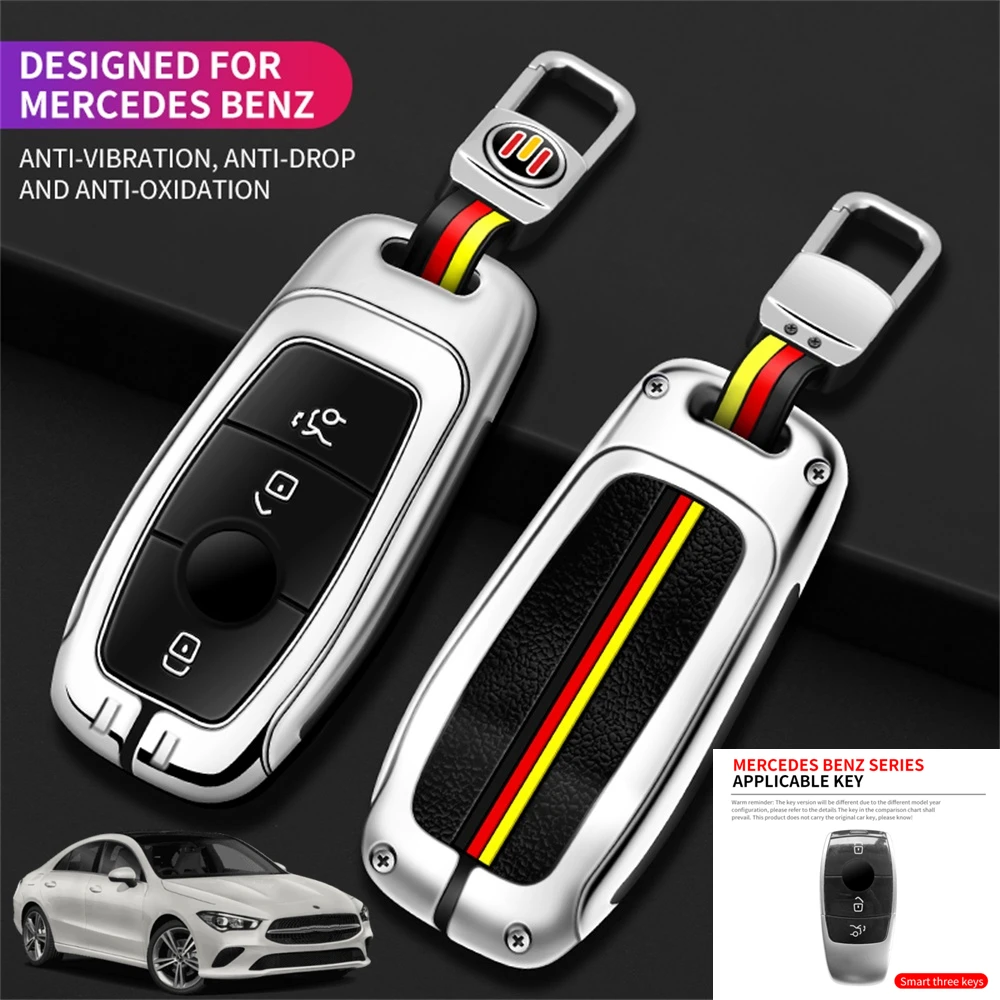 

Чехол для ключа для Mercedes Benz A-Class C/S/E/G-Class CLA CLS GLA GLC GLE GLS SLC GLK SLK GT SLS 2019 2020 2021