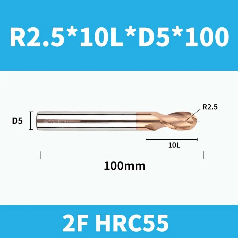 

Концевая фреза Blade World HRC55 2-флейтовая из вольфрамовой стали