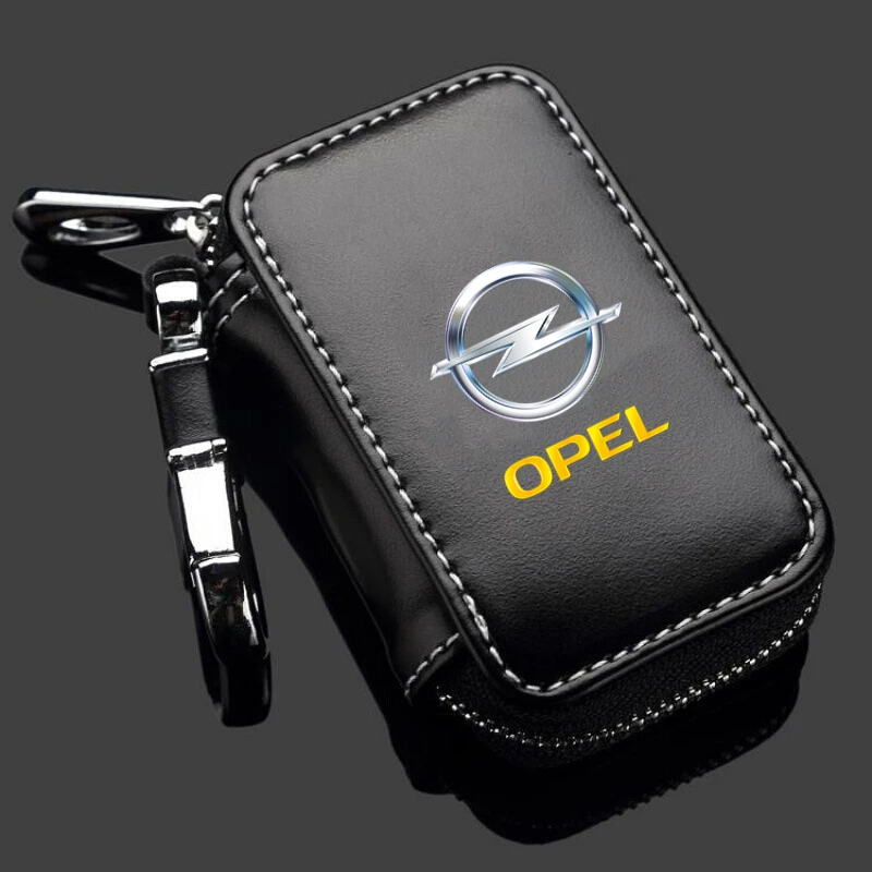 

Carbon Filber Car Key Case Cover Genuine Leather Car Keychain Car Key Wallets for opel insignia astra h j g corsa d zafira b