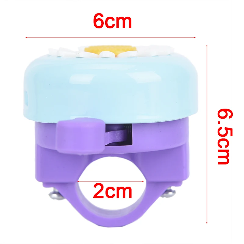 Детский велосипедный звонок цветок детское кольцо-сигнализация для руля