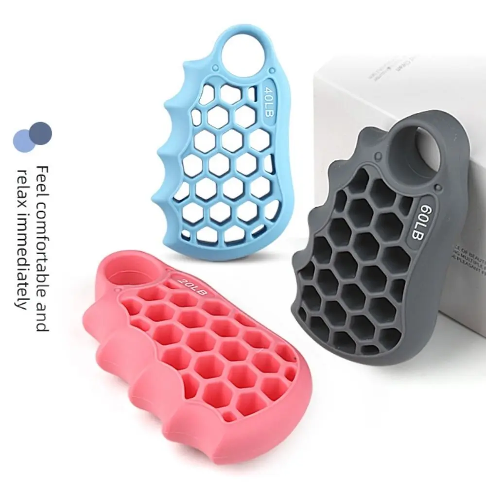 Фото Тренажер для развития силы хвата Honeycomb Grip, шестигранный эргономичный тренажер для пальцев 20/40/60 фунтов с кольцом для переноски №4