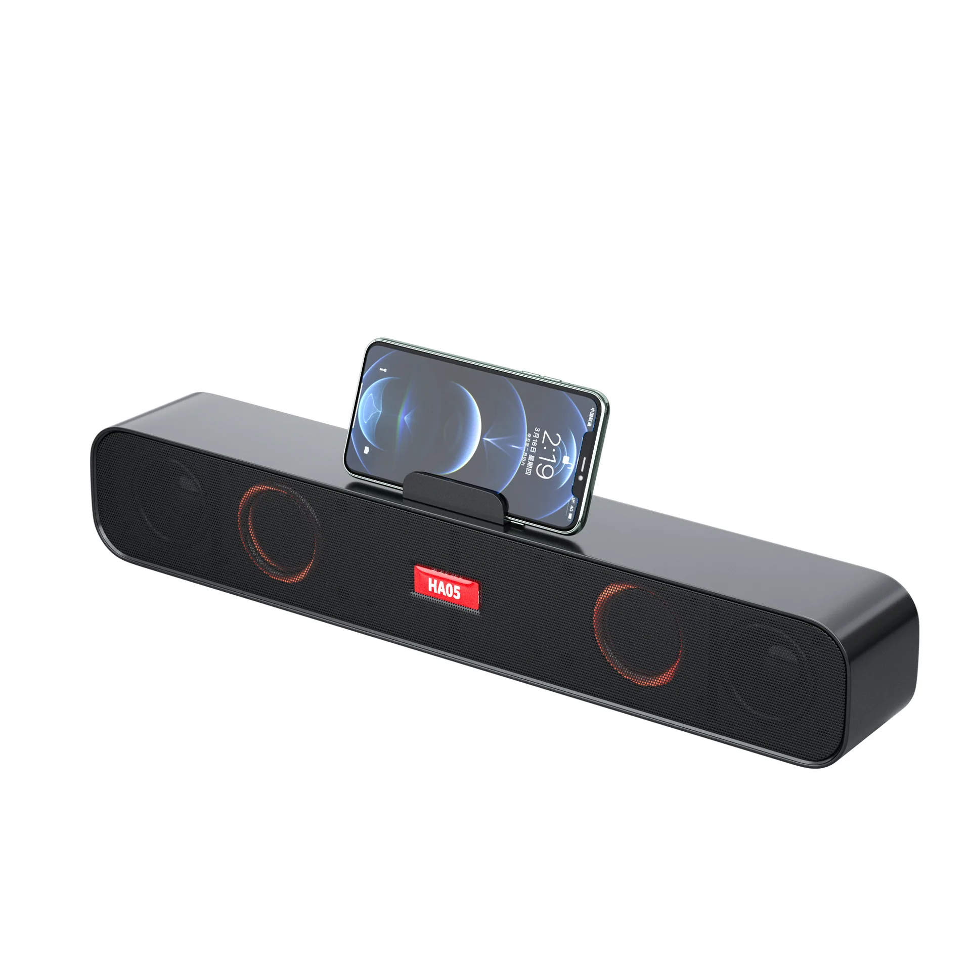 Newest Led Light Wireless Bluetooth 5.0 Subwoofer Soundbar Speaker Home Theater Mini Sound Bar Tv Soundbar