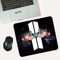 small mouse pad cartoon kpop bts pc gamer complete anime table pads gaming computer laptop desk mini accessories mat keyboard