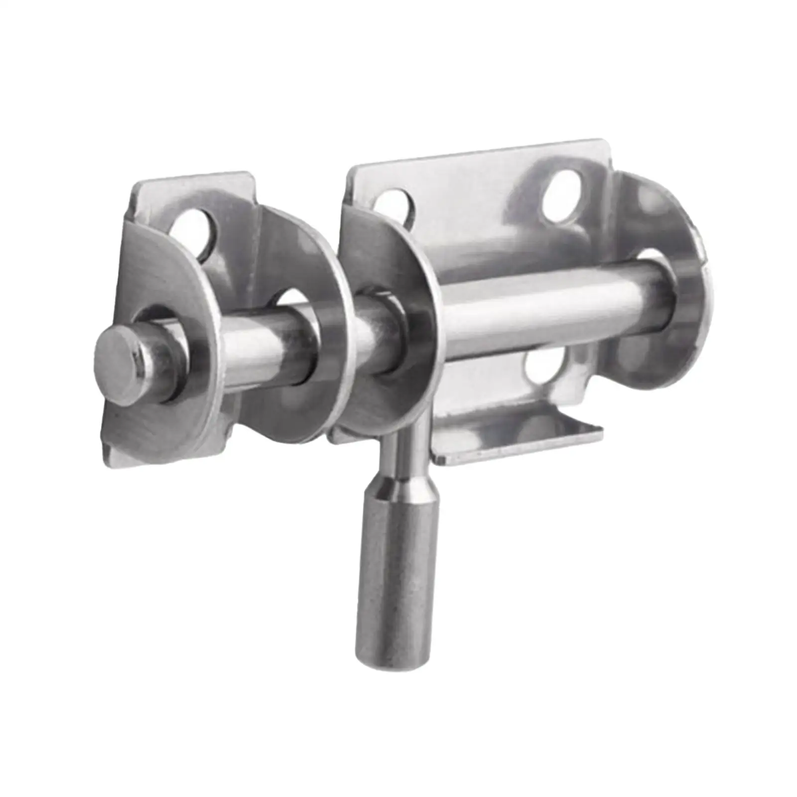 

Stainless Steel Sliding Lock with 6 Screws Gate Shed Latch for Barn Door Bedroom Interior Exterior Door Yard Door Cabinet
