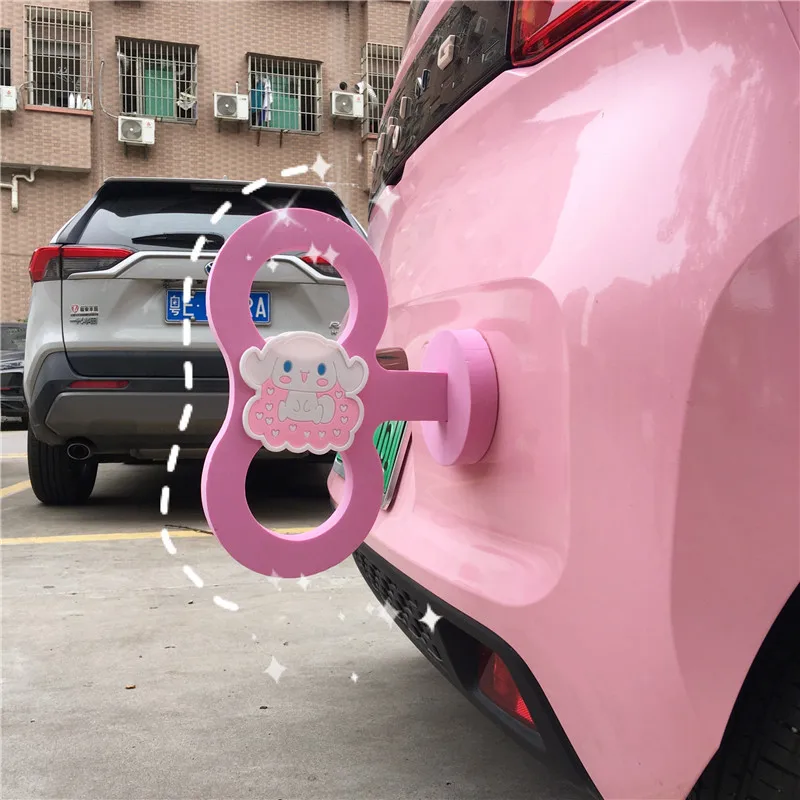 

Mini Cinnamoroll Car Roof Decorate Cartoon External Ornament Retrofit Cute Anime Clockwork Girl Cool Car Accessories Friend Gift