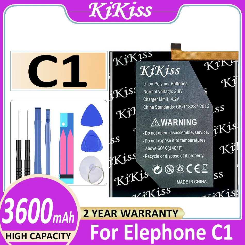 

Original KiKiss Battery 3600mAh for Elephone C1 Bateria