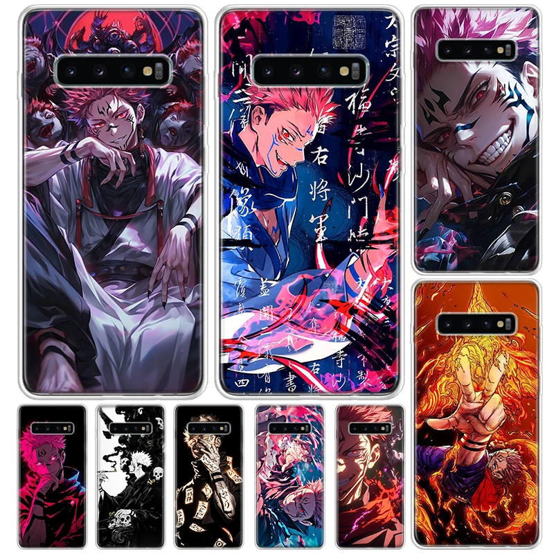 Фото Чехол Kaisen J-Jujutsu Ryomen Sukuna для Samsung Galaxy S8 S9 Plus S10 Lite Note 8 9 10 Pro 20 Ultra S7 Edge M11 M21 M32 M51 Pri №1
