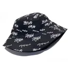 Панама с вышивкой Kpop для мужчин и женщин, двусторонняя хлопковая шляпа от солнца, с надписью, в стиле K-POP