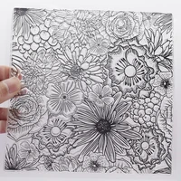 more flower pattern clay texture stamp sheet diy polymer clay jewelry making emboss impression mat mandala paisley