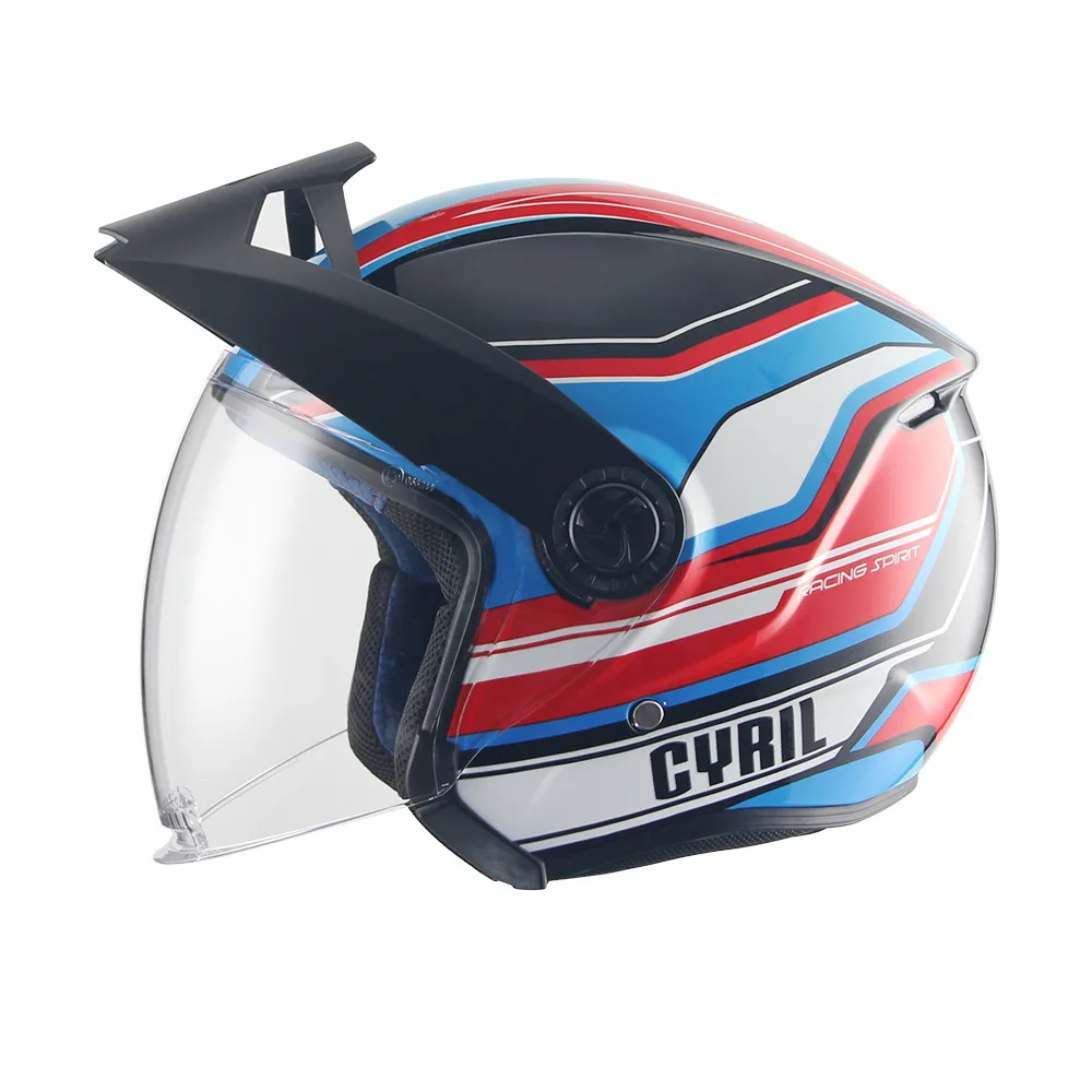 

Мотоциклетный шлем для мужчин и женщин, дышащий защитный шлем для езды на мотоцикле и велосипеде, всесезонный