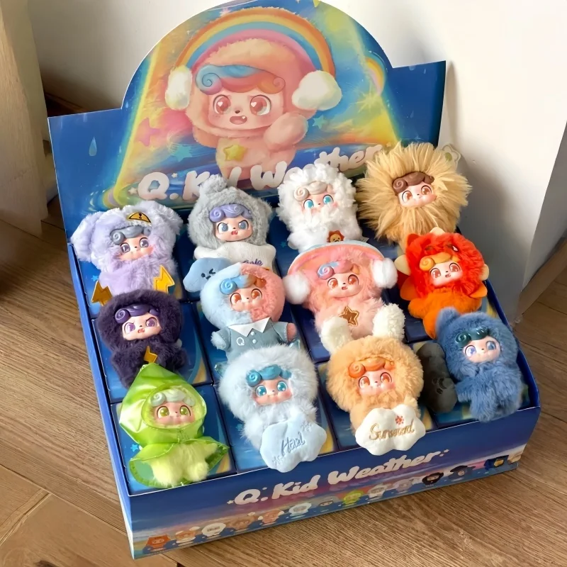 Фото JOTOYS Оригинальные виниловые фигурки Qiuqiu Chao Le Q Bao Weather Baby Mini Series Blind Box в наличии, модные игрушки-подвески, подарки №1