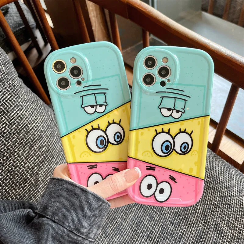 

spongebobs cartoon Phone Cases For iPhone 14 13 12 11 Pro Max XR XS MAX X Back Cover