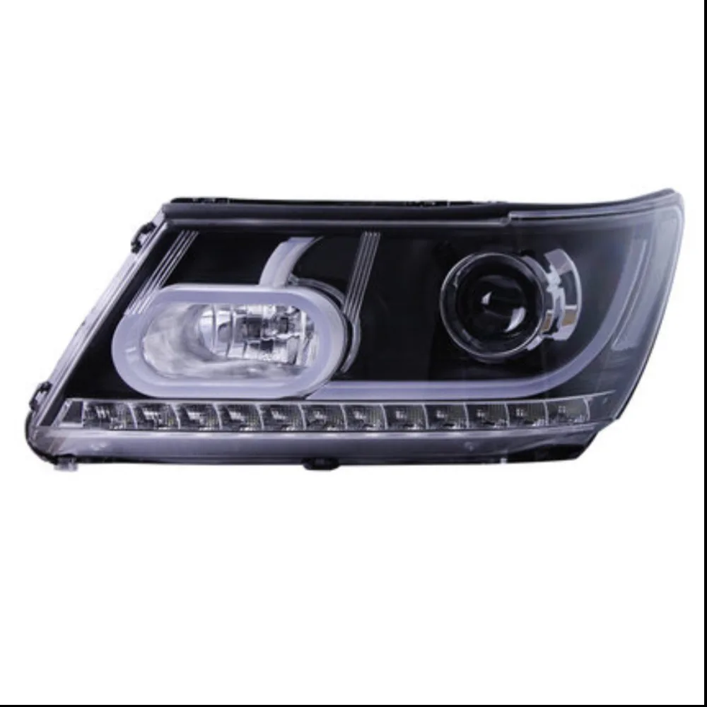

Pair of Car Headlight assembly For Dodge jcuv xenon DRL daytime running light turn signal head lamp