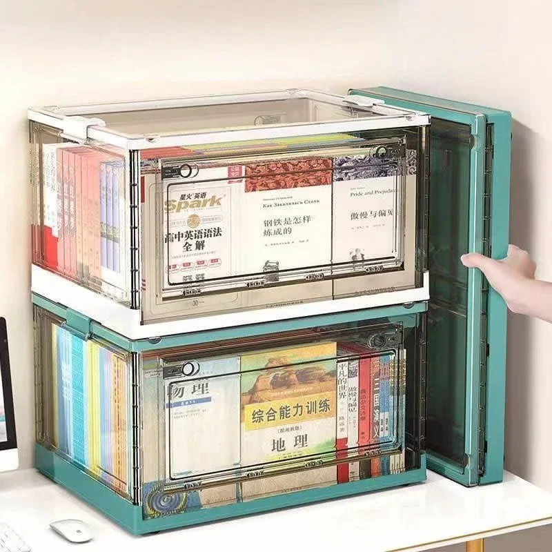 

Складная коробка для хранения большой емкости, Коробка Для Хранения Домашней Одежды, книг, игрушек, органайзер для гардероба, прозрачная пластиковая коробка