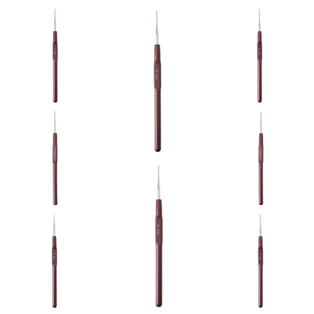 0 5 мм 6 7 8 крючок игла пластиковый металлический микро плетение волос вязание