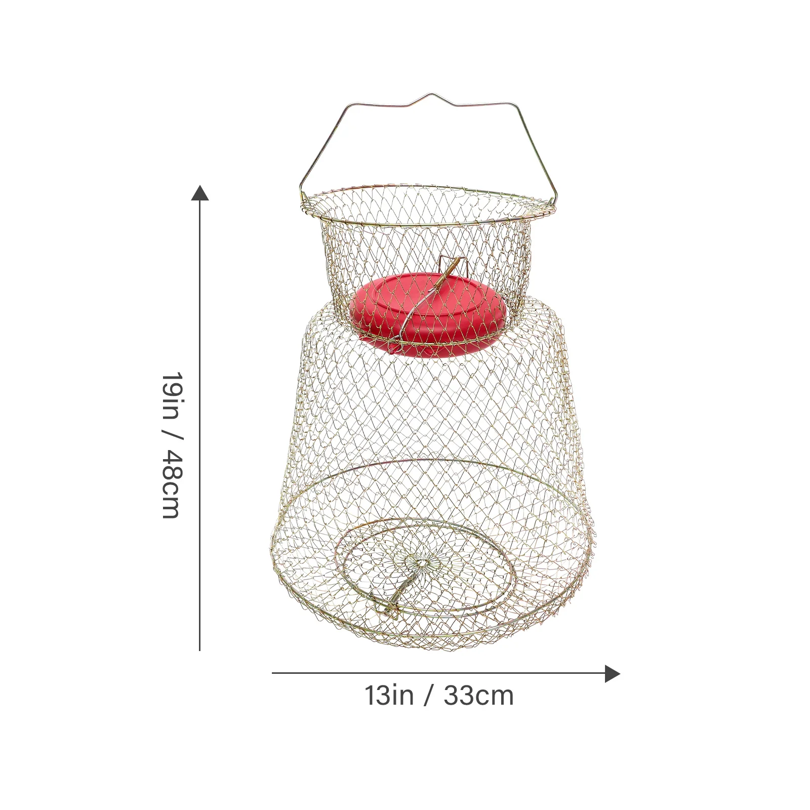 Рыболовная сетка для корзины рыбы защиты складной стальной проволочной сетки