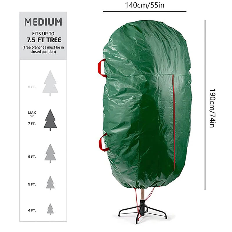 

Upright Christmas Tree Storage Bag- Fits 6 Ft. Xmas Tree，Waterproof Bag for Christmas Tree Storage bag