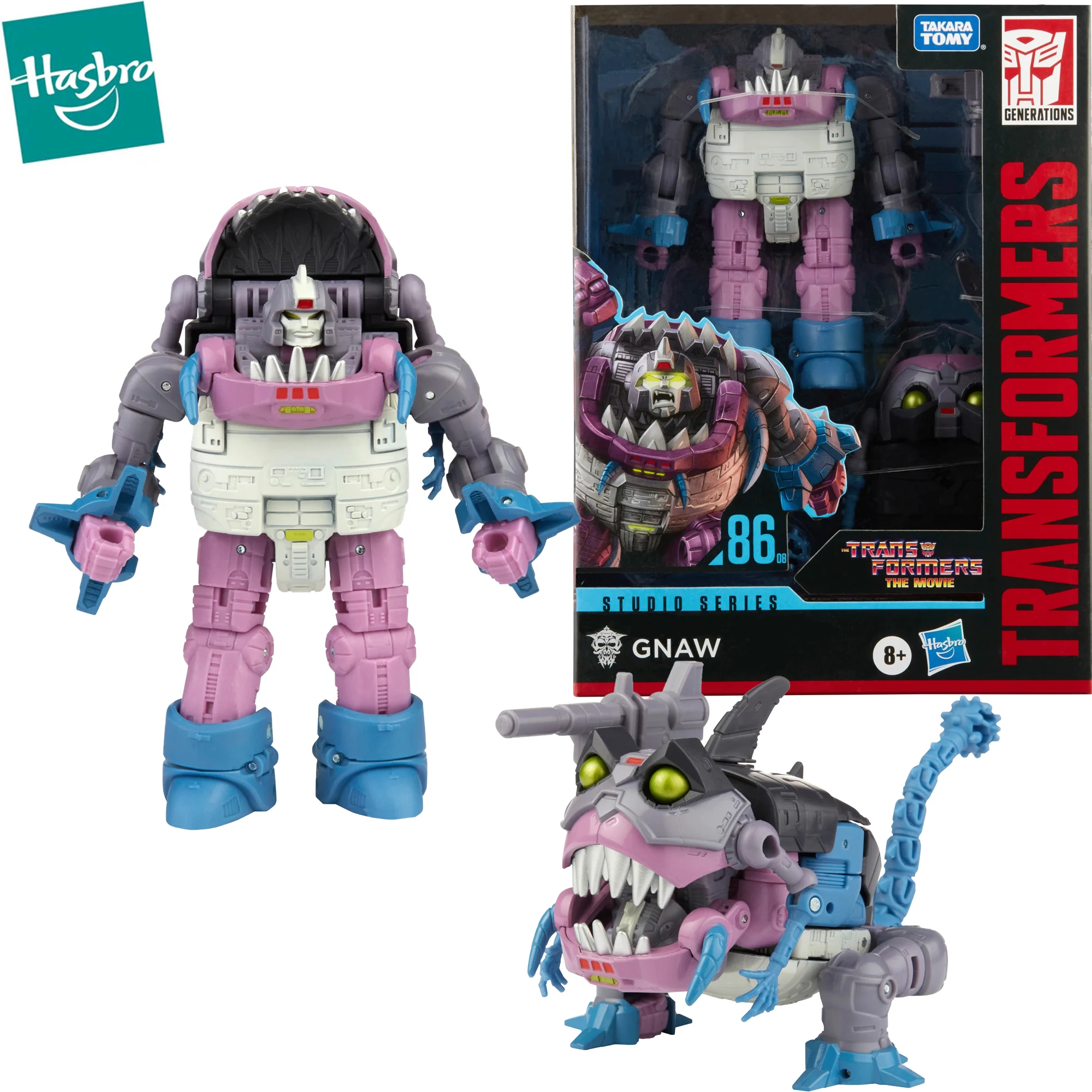 

В наличии Hasbro Transformer Studio Series 86-08 Gnaw Deluxe Class, экшн-фигурка, Коллекционная модель фильма, игрушки