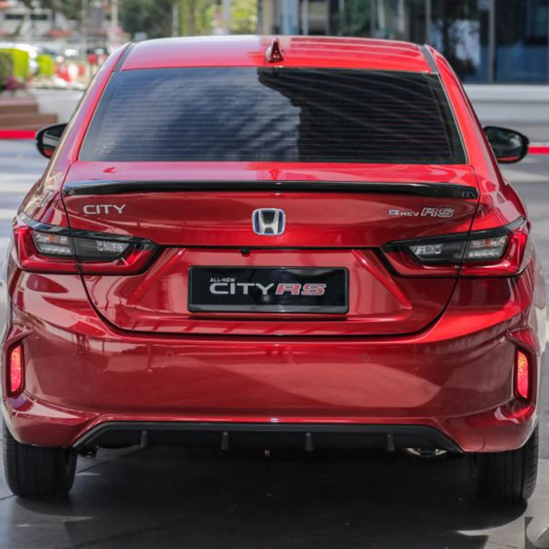 

For New Honda City Spoiler 20202021 RS Design High Quality ABS Material Dedicated Tail Modified Car Rear Trunk Wing Primer Color