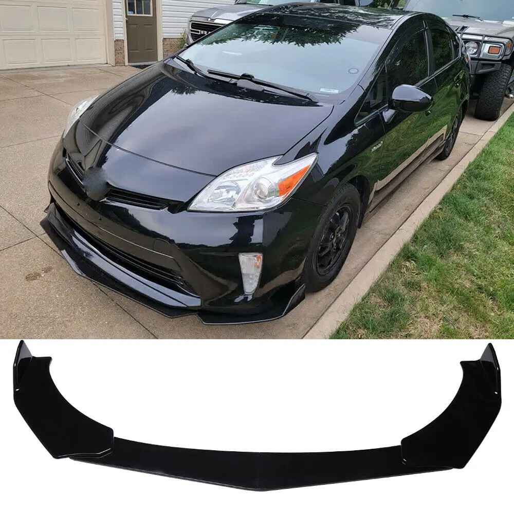 

For Toyota Prius Corolla Car Front Bumper Lip Splitter Spoiler Protector Bumper Cover Trim Windproof Bumper Canard Lip Splitter