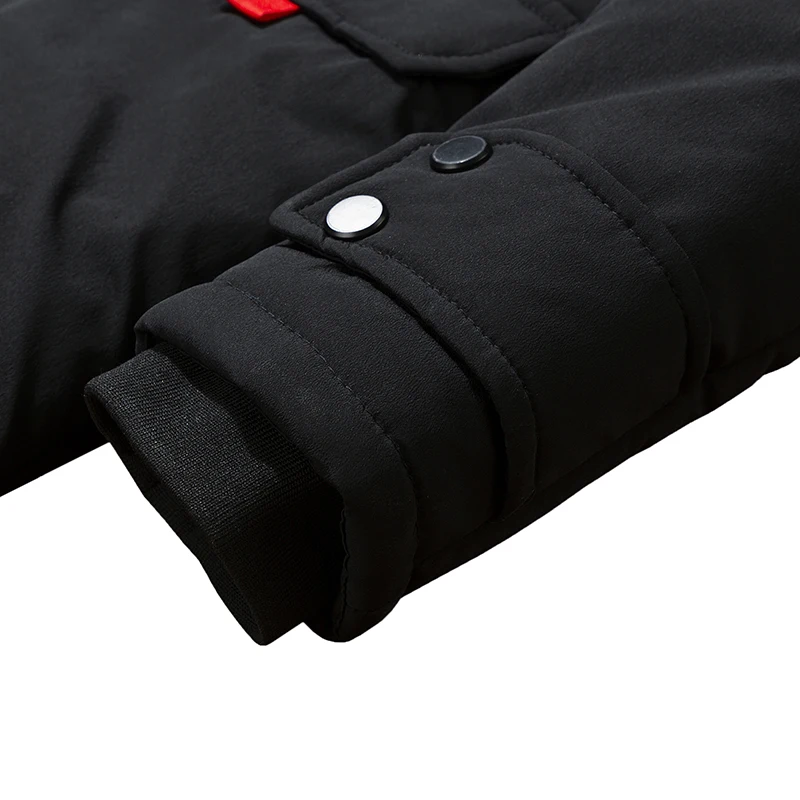 2022 New Winter Long Jacket Men Parkas Casual Hoodied Warm Thick Coats Fashion Classic Streetwear Men's Clothing with zipper