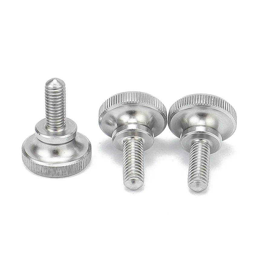 Stainless Steel M3M4M5M6M8 Knurled Thumb Screws Hand Step Handle Twist Adjusting Bolts Large Flat Round Head Tornillos Parafuso images - 5
