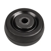 1 5 inch rubber single bedside table roller diameter 4cm black silent sheet folding home wheel