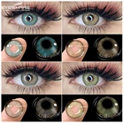 Цветные контактные линзы EYESHARE 14,5 ММ, контактные линзы Orangejam, цветные контактные линзы, цветные косметические цветные контактные линзы для макияжа глаз