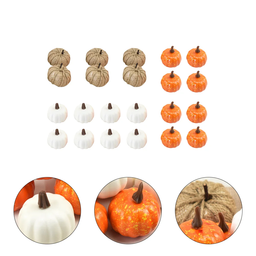 

Pumpkin Decor Party Set Pumpkins Decoration Artificial Simulation Foodprop Ornaments Photography Vegetables Mini Froth