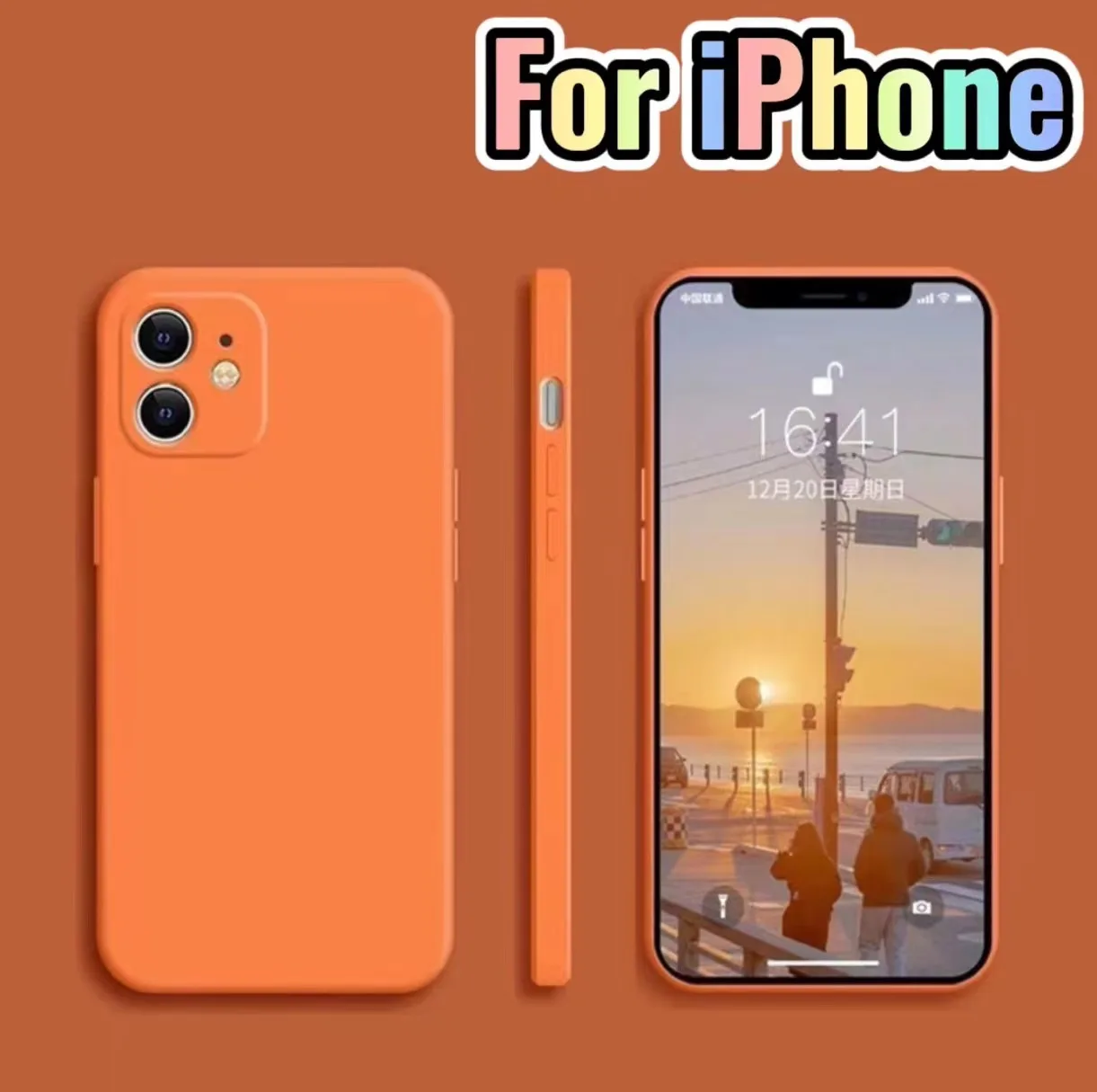 

For iPhone 14 13 12 11 Pro Max XR XS X 7 8 Plus SE Mini Silicone Phone Case