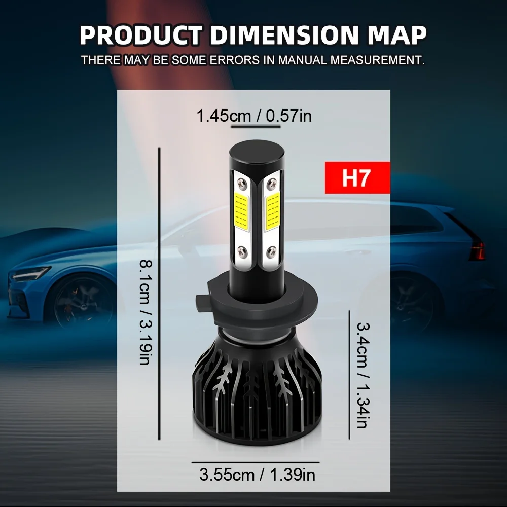 Для GMC для дорогостоящих (2007-2012) 6 шт H11 + H7 светодиодный Combo дальний/ближний свет 5202