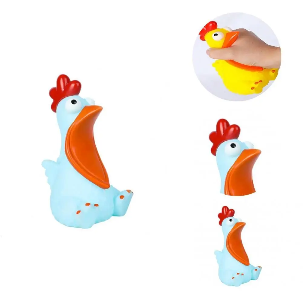 

Decorative Plastic Screaming Chicken Squeeze Sound Toy for Daily Life