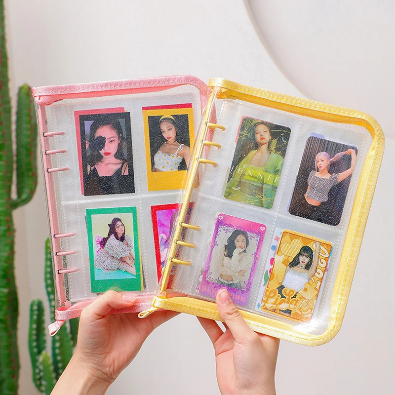 

Zipper Binder Photo Album Cover Without Inner Page Collect Book Postcards Organizer Journal Notebook School Stationery