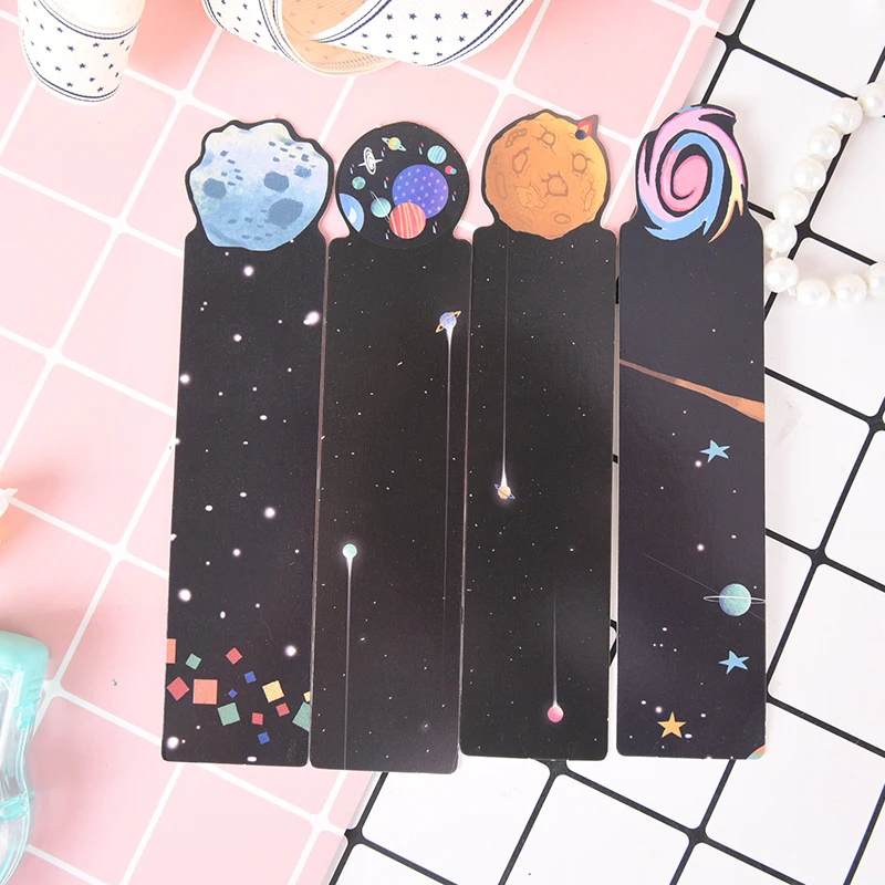

30pcs Little Galaxy Space Bookmarks Alien Planet Message Card Bookmark Kids School Bookmark Gift Supplies