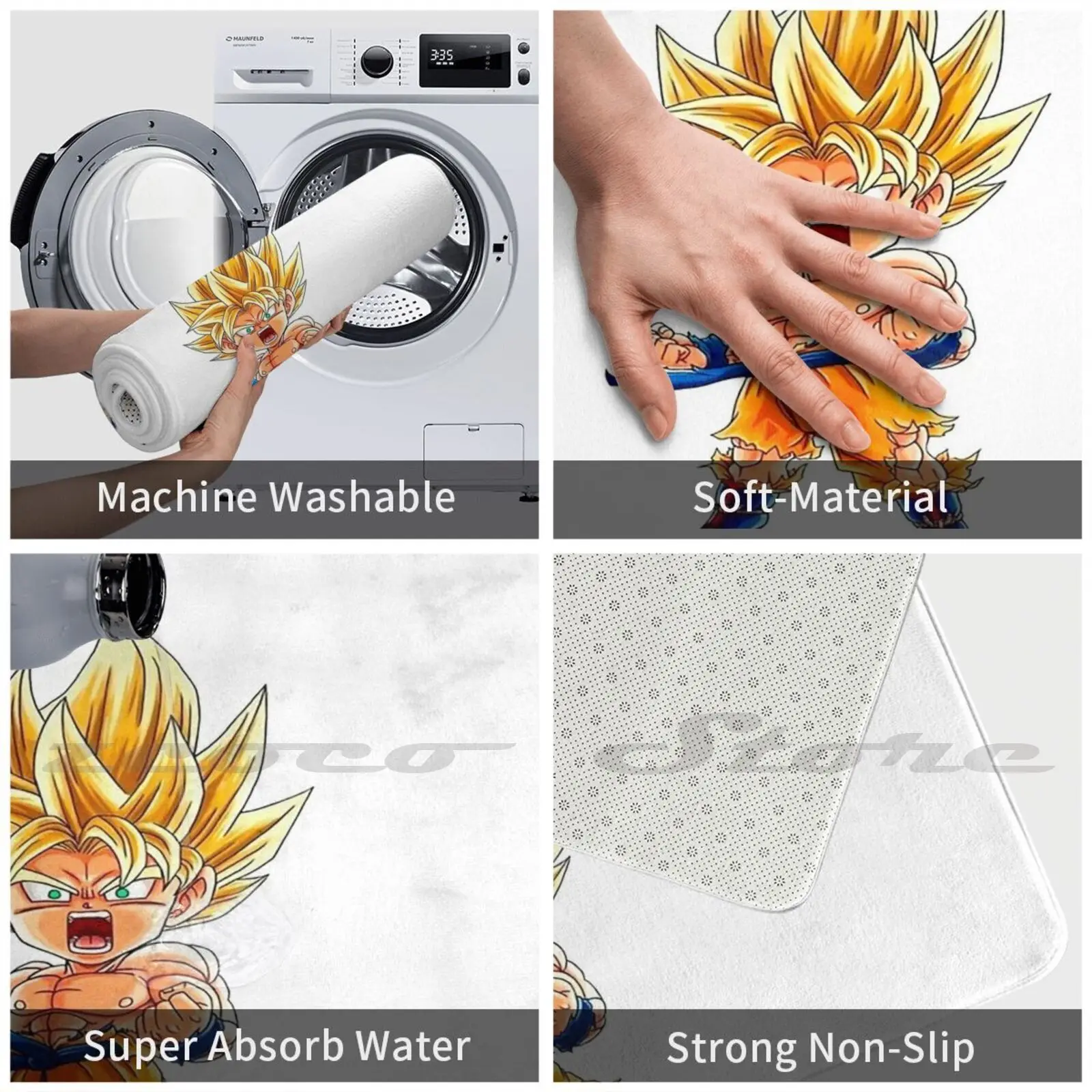 Мягкий Нескользящий Коврик с аниме Чиби драконом коврик подушка Аниме игра манга