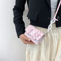 candy mosaic checkered bag womens summer fashion new messenger bag fashion casual shoulder bag texture cambridge bag