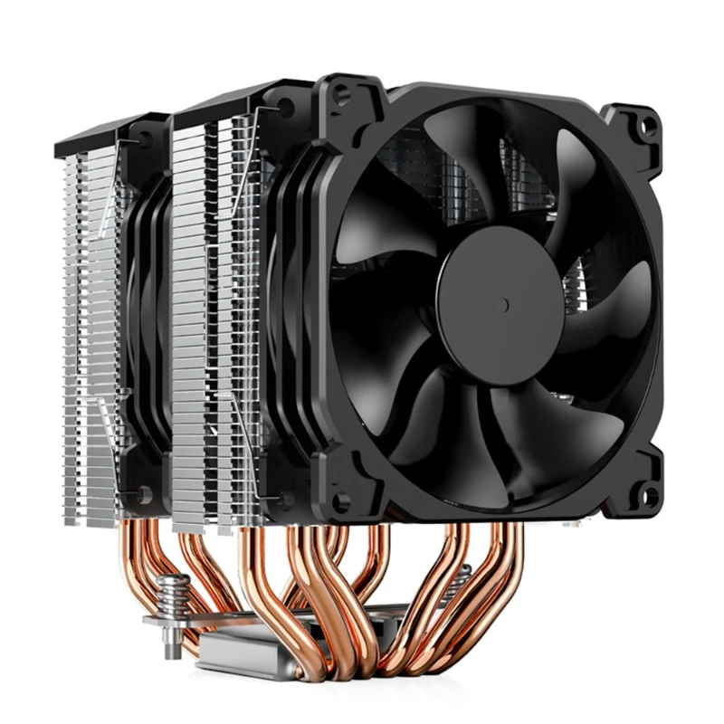 

Настенный кулер для ЦП с RGB-подсветкой, воздушный кулер для ЦП с 4 тепловыми трубками, 12 В, 4 контакта, RGB-вентилятор для ЦП AMD Ryzen/Intel LGA1151, воздушное охлаждение