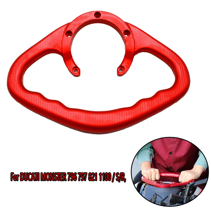 

Motorcycle Handheld Fuel Tank Armrest, Motorcycle Handle For DUCATI MONSTER 796 797 821 1100 / S / R, Handlebar
