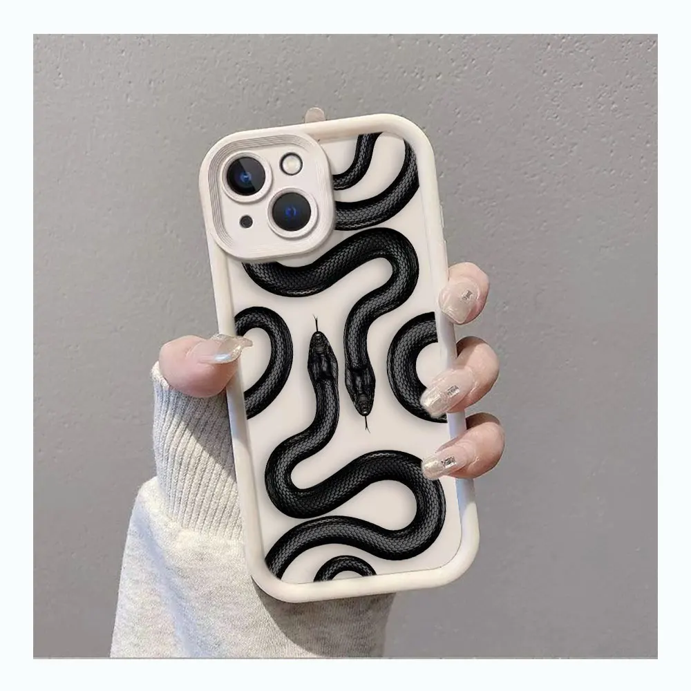 Золотой черный фиолетовый чехол со змеиным рисунком для телефона VIVO V23 V23E V25 V27 V27E