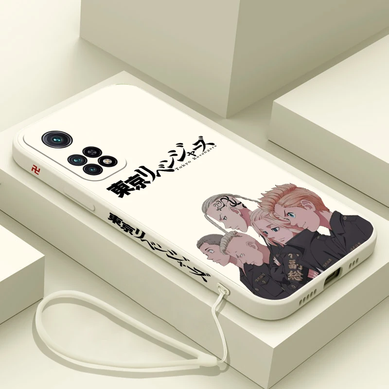

Tokyo Revengers Anime Phone Case For Xiaomi Redmi Note 12 11 11T 10 10S 9 Pro Plus 10C 9A C 9T K40 K50 K60 4G 5G With Hand Strap