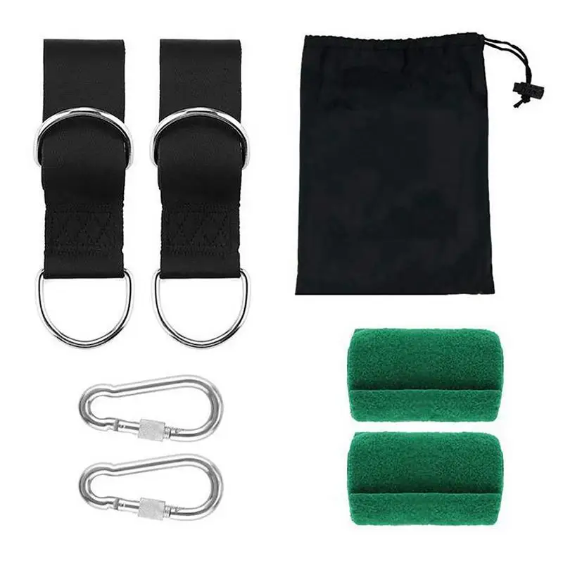 

Hammock Strap Kit Safe Portable Heavy Duty Swing Straps Waterproof Anti Tear Hammock Straps Hold 1000KG With D Buckle And