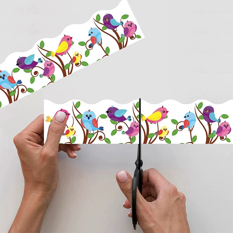 1 рулон доски для объявлений границы птица доска наклейка украшение как показано