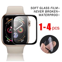 waterproof screen protector for apple watch 5 4 3 38mm 40mm 44mm 42mm not tempered soft glass film for iwatch 456se