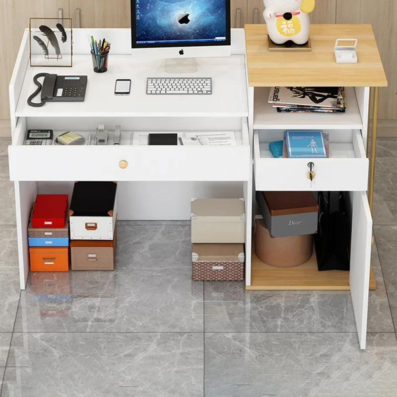 Стойка ресепшн для салона профессиональная офисная мебель Spa эстетический стол