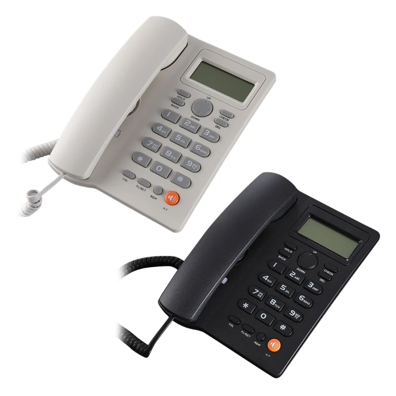 Corded Landline Phone Big Button Landline Phone with Caller Identification